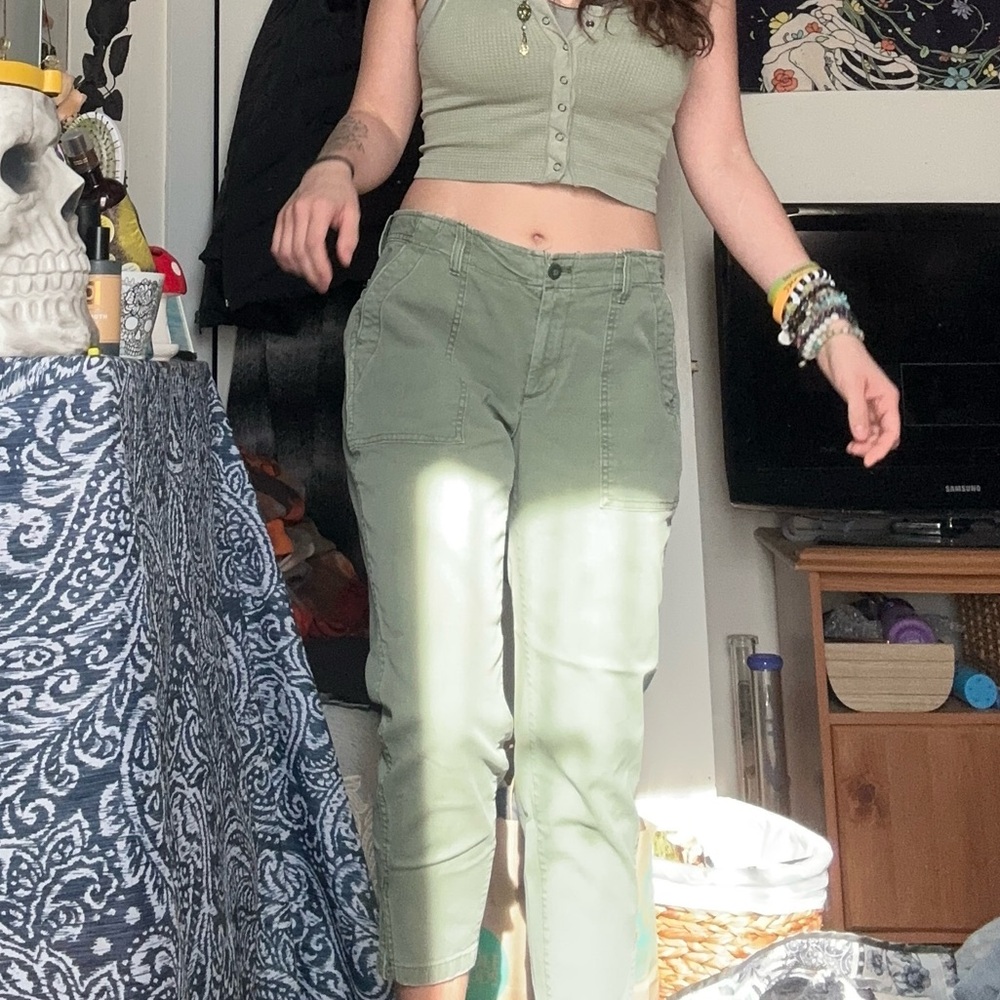 GAP Green Casual Pants
